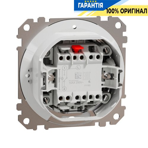 Перемикач 1-кл IP44 Schneider Electric Sedna Design SDD211106, колір - білий