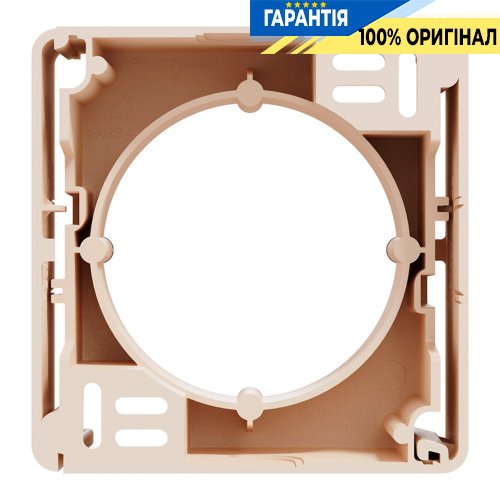 Коробка для поверхневого монтажу 1-пост Schneider Electric «Sedna Design» SDD112901, колір - бежевий