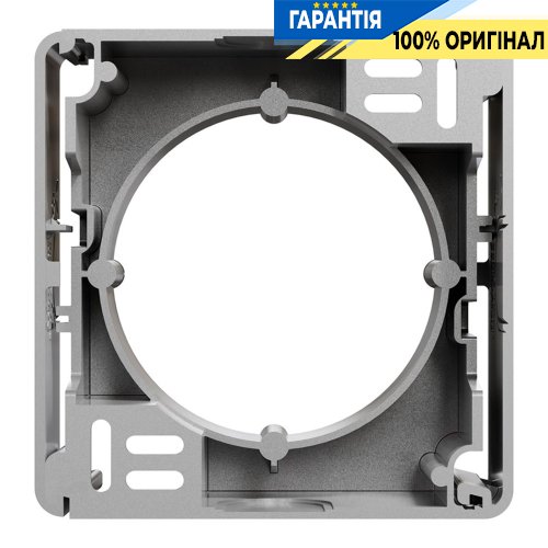 Коробка для поверхневого монтажу 1-пост Schneider Electric «Sedna Design» SDD113901, колір - алюміній