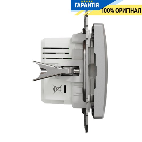 USB розетка тип A+C 2,4A Schneider Electric Sedna Design SDD113402, колір - алюміній