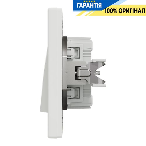 Вимикач самозатискний 1-клавішний Asfora, (білий) Schneider Electric EPH0100121