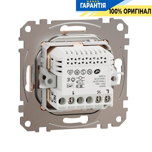 Універсальний поворотний димер для Led ламп Schneider Electric «Sedna Design» SDD112502, колір - бежевий