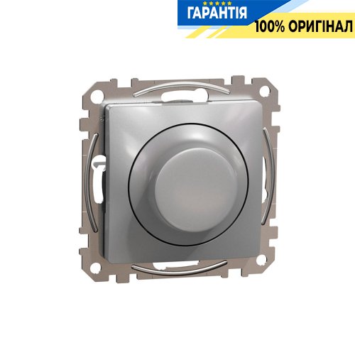Універсальний поворотний димер для Led ламп Schneider Electric «Sedna Design» SDD113502, колір - алюміній
