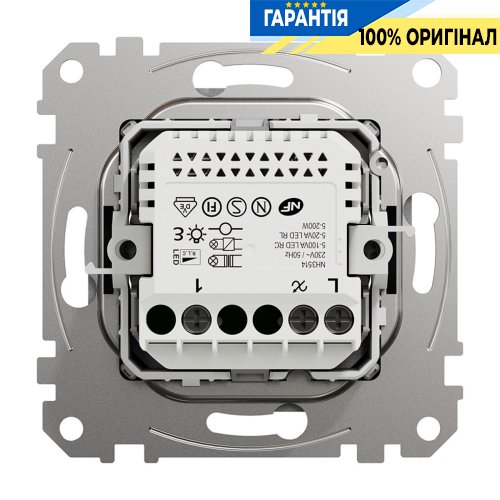 Універсальний поворотний димер для Led ламп Schneider Electric «Sedna Design» SDD113502, колір - алюміній