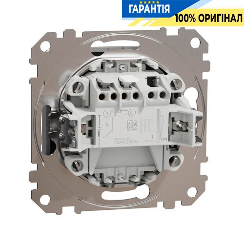 Картковий вимикач 10А, Schneider Electric "Sedna Design" SDD113121, колір - алюміній