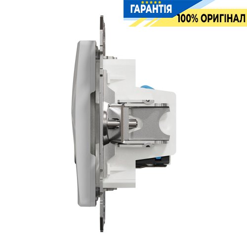 Розетка телекомунікаційна RJ45+RJ11 6UTP Schneider Electric Sedna Design SDD113468, колір - алюміній