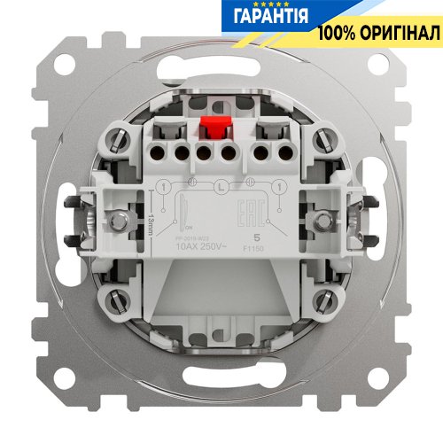 Кнопковий 2-кл вимикач 10A Schneider Electric Sedna Design SDD111118, колір - білий
