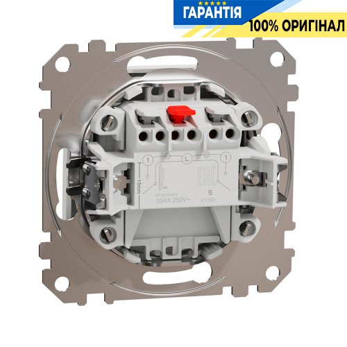 Кнопковий 2-кл вимикач 10A Schneider Electric Sedna Design SDD111118, колір - білий