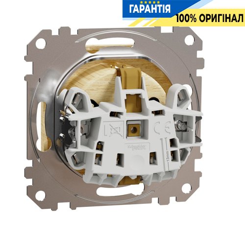 Розетка зі шторками Schneider Electric «Sedna Elements» SDD180022, колір - береза
