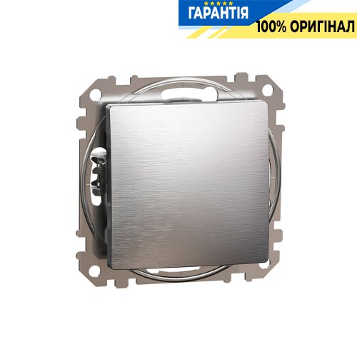 Переключатель 1-кл Schneider Electric «Sedna Elements» SDD170106, цвет - матовый алюминий