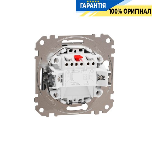 Выключатель 2-кл Schneider Electric «Sedna Elements» SDD170105, цвет - матовый алюминий