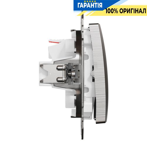 Выключатель 2-кл Schneider Electric «Sedna Elements» SDD170105, цвет - матовый алюминий