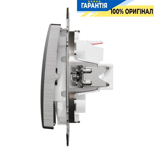 Выключатель 2-кл Schneider Electric «Sedna Elements» SDD170105, цвет - матовый алюминий
