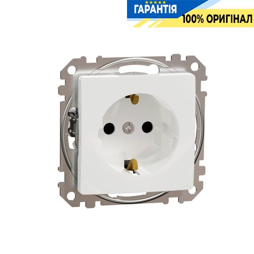 Розетка зі шторками Schneider Electric «Sedna Design» SDD111022, колір - білий