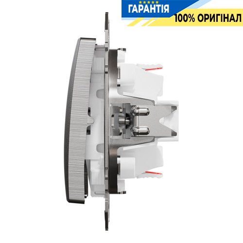 Переключатель 2-кл Schneider Electric «Sedna Elements» SDD170108, цвет - матовый алюминий