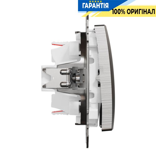 Переключатель 2-кл Schneider Electric «Sedna Elements» SDD170108, цвет - матовый алюминий