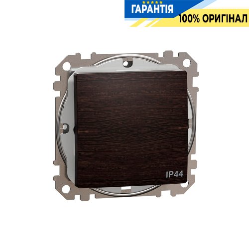 Перемикач 1-кл IP44 Schneider Electric Sedna Elements SDD281106, колір - венге