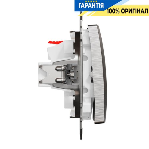 Выключатель с подсветкой 1-кл Schneider Electric «Sedna Elements» SDD170101L, цвет - матовый алюминий