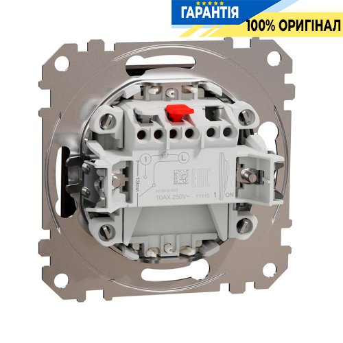 Выключатель с подсветкой 1-кл Schneider Electric «Sedna Elements» SDD181101L, цвет - венге