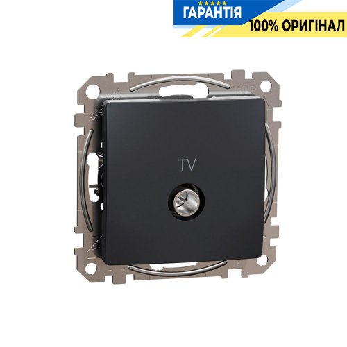 Розетка TV кінцева 4дб Schneider Electric Sedna Design SDD114471, колір - чорний