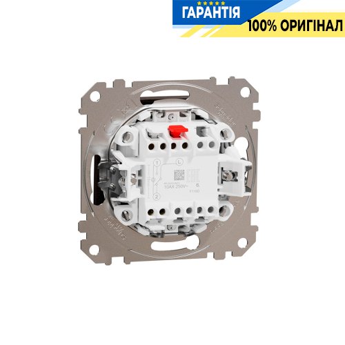 Перемикач з підсвічуванням 1-кл Schneider Electric Sedna Elements SDD181106L, колір - венге