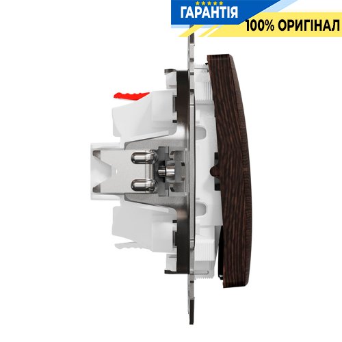 Перемикач з підсвічуванням 1-кл Schneider Electric Sedna Elements SDD181106L, колір - венге