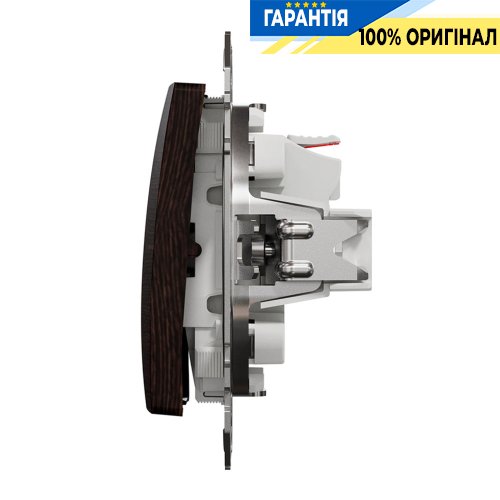 Кнопковий вимикач 1-кл Schneider Electric Sedna Elements SDD181111, колір - венге