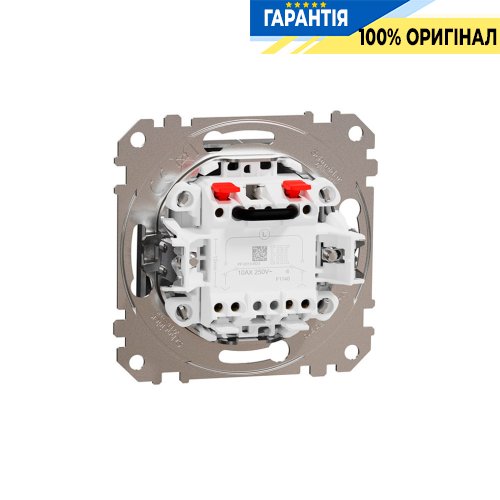 Выключатель для жалюзи 2-кл Schneider Electric «Sedna Elements» SDD170104, цвет - матовый алюминий