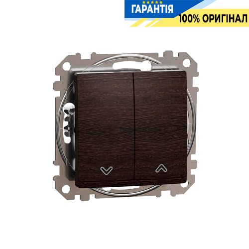 Выключатель для жалюзи 2-кл Schneider Electric «Sedna Elements» SDD181104, цвет - венге