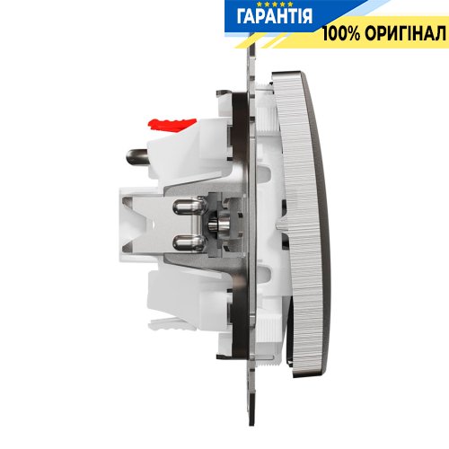 Кнопковий вимикач для жалюзі 2-кл Schneider Electric Sedna Elements SDD170114, колір - матовий алюміній