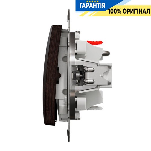 Кнопочный выключатель для жалюзи 2-кл Schneider Electric «Sedna Elements» SDD181114, цвет - венге