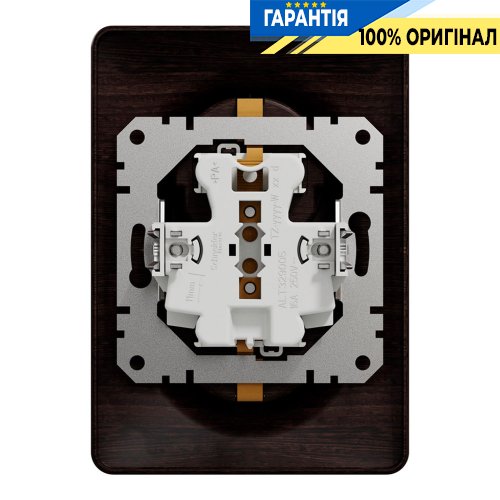 Розетка 2-а з з/к зі шторками Schneider Electric Sedna Elements SDD381221, колір - венге