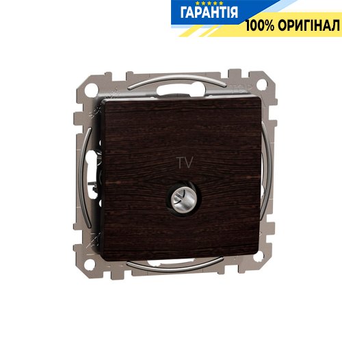 Розетка TV конечная 4дб Schneider Electric «Sedna Elements» SDD181471, цвет - венге