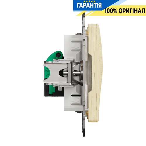 Компьютерная розетка RJ45 кат. 5е UTP Schneider Electric «Sedna Elements» SDD180451, цвет - береза