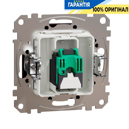 Компьютерная розетка RJ45 кат. 5е UTP Schneider Electric «Sedna Elements» SDD181451, цвет - венге