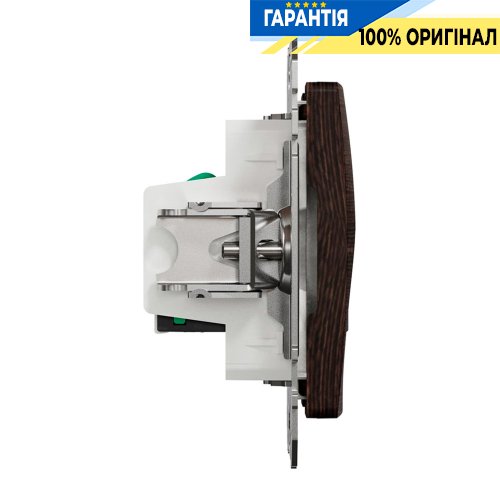 Комп'ютерна розетка 2-а. RJ45 кат. 5е UTP Schneider Electric "Sedna Elements" SDD181452, колір - венге