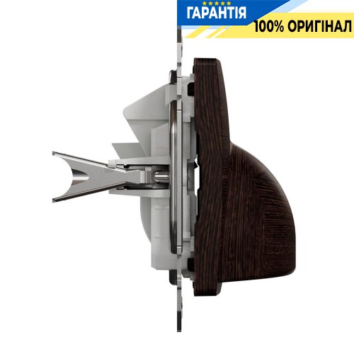 Розетка для вывода кабеля Schneider Electric «Sedna Elements» SDD181903, цвет - венге