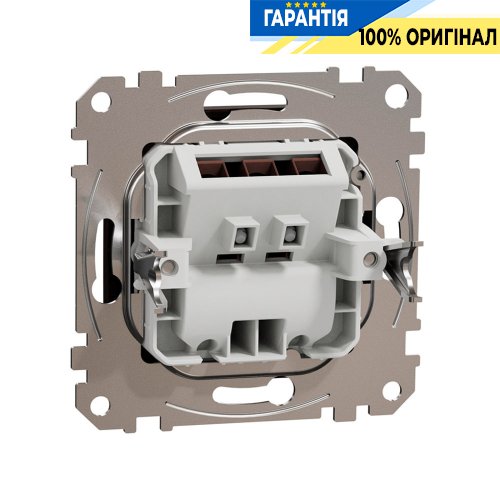 Розетка для вывода кабеля Schneider Electric «Sedna Elements» SDD181903, цвет - венге