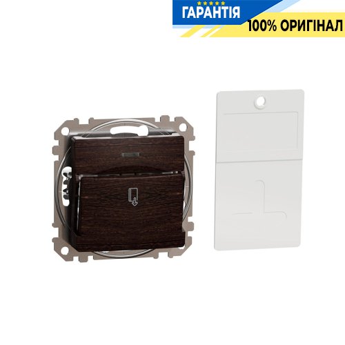 Карточный выключатель 10А, Schneider Electric «Sedna Elements» SDD181121, цвет - венге