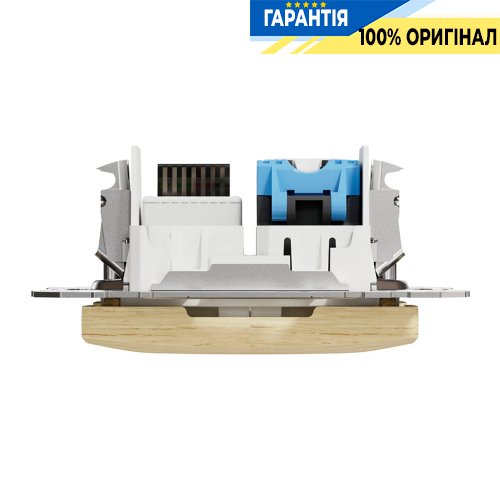 Розетка телекомунікаційна RJ45+RJ11 6UTP Schneider Electric Sedna Elements SDD180468, колір - береза