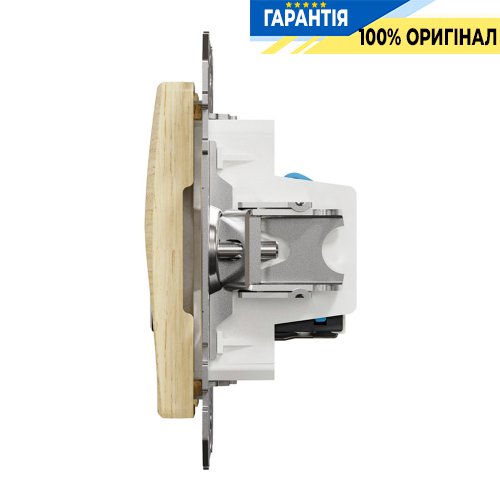 Розетка телекомунікаційна RJ45+RJ11 6UTP Schneider Electric Sedna Elements SDD180468, колір - береза