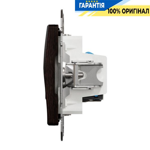 Розетка телекоммуникационная RJ45+RJ11 6UTP Schneider Electric «Sedna Elements» SDD181468, цвет - венге